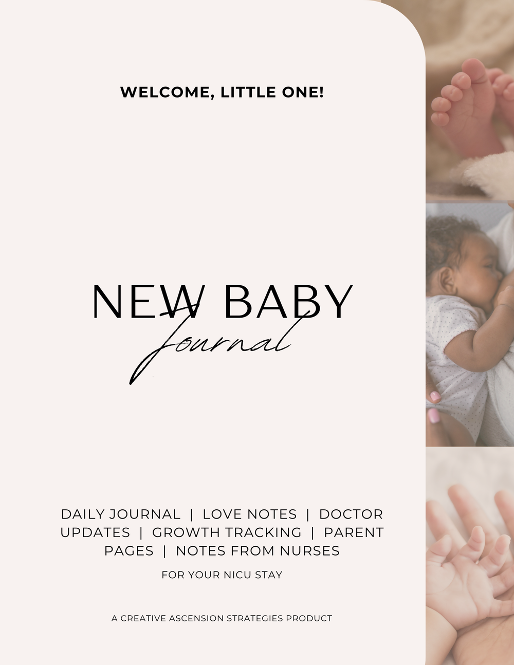 NICU Parent Journal- Daily Baby Progress & Self-Care Tracker